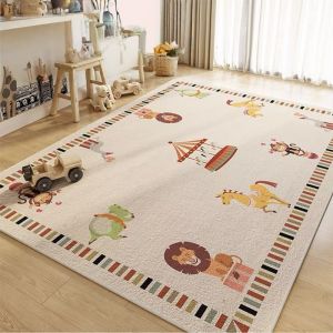 Zeen Childrens Carpet Baby Crawling Mat Baby-friendly materials Safety Soft For Bedroom Living Room Anti-fall Printed Carpet