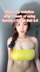 Sammy J Gold Power Belt 5.0 Slimming Belt Original Sport Corset Belt Waist Trainer Body Sauna Shaper