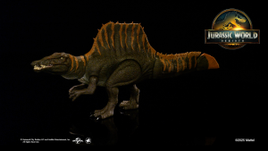 Jurassic World Rebirth Tail Thrasher Spinosaurus Action Figure Dinosaur Toy with 2 Attack Moves