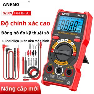 Máy Đo Vạn Năng Kỹ Thuật Số ANENG SZ309 Độ Chính Xác Cao Máy Kiểm Tra Chuyên Nghiệp Kích Thước Nhỏ Với Màn Hình Có Đèn Nền Công Cụ Đo Điện Áp Và Dòng Điện