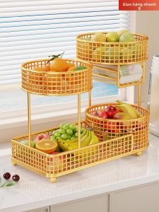 Multilevel Fruit and Water Draining Storage Rack