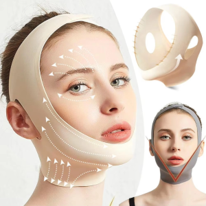 Elastic Face Slimming Bandage / 3D V Line Face Lifting Shaper / Adjustable Chin Cheek Lift Up Belt / Anti Wrinkle Traceless Sleep Strap Facial Beauty Skin Care Tool for Women
