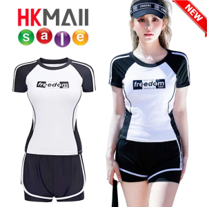 ชุดว่ายน้ำผู้หญิง ชุดว่ายน้ำ เสื้อ+กางเกง สีขาว ขนาดสินค้า เสื้อรอบอก26นิ้ว ยาว19นิ้ว กางเกงรอบเอว22นิ้ว ยาว8นิ้ว (ขนาดก่อนยืด) สินค้าพร้อมส่ง