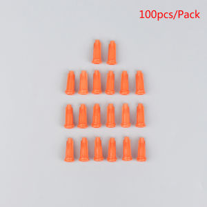 100Pcs Plastic Syringe Tips Caps Injector Dispenser Dispensing Needle Sealing Plug Standard Syringe Luer Stop Caps Supplies