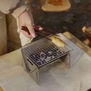 เตาย่างถ่าน เตาย่างมินิ เตาถ่าน พักผล เหมาะสำหรับตั้งแคมเปน ทนต่อสุขภาพสูง และทำความสะอาด