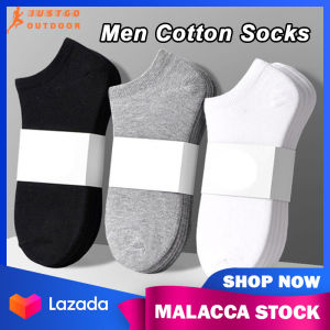 Men Cotton Socks Boat Socks One Pair Free Size Summer Sports Thin Sweat Absorbing Breathable Socks Short Men Ankle Socks | JUSTGO OUTDOOR