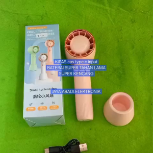 H93 Kipas Angin mini ORI 100% FAN Portabel Kapasitas 2000 mAh baterai charger Daya tahan baterai sekitar 5 jam portable Design premium 3 tingkatan kencang standing handphone Kabel charger Desk Fan kecepatan kompak fungsional sejuk arah aliran Ukuran balin