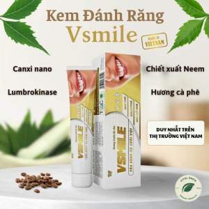 Kem đánh răng Vsmile hương vị độc đáo cà phêbảo vệ răng miệngkhỏi các triệu chứng răng miệng