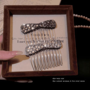NING ZHOU | Princess Style Diamond Bow Hair Clip For Side And Fringe 1Pc