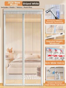 MiiOW | Mosquito Proof Screen Door Curtain Magnetic Attraction No Drilling