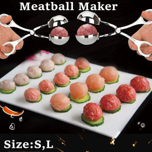 Meatball Maker Tool Stainless Steel Non Stick Stuffed Meat Ball Spoon Shaper Cooking Scoop Clip Newbie Kitchen Accessories