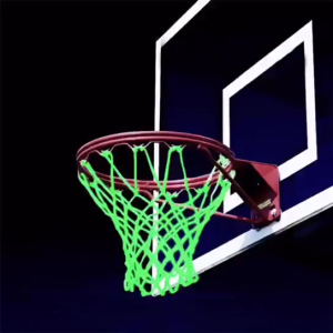 2pcs Outdoor Glowing In The Dark Basketball Net Nylon Luminous Basketball Net