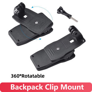 Backpack Strap Mount Clip Holder for Gopro Hero 13 12 11 10 9 8 7 Insta360 SJCAM SJ4000 AKASO DJI Osmo Action Camera Accessories