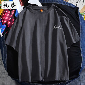 Rampo Short-Sleeved T-shirt Baby Boy And Girl Summer Cotton Round Neck Trend T-shirt Half-Sleeved White T Base Shirt Large Size Loose Clothes