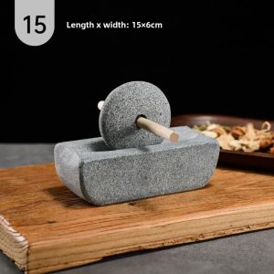 Stone Mill Dynasty Tea Mill Small Stone Mortar Pounding Mortar Rolling Mill Point Tea Matcha Tea Powder Tea Cake Grinding Machin