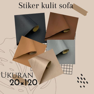 Stiker Kulit Kursi Sofa Tempel Perekat Ukuran 20 x 120 cm Repair Berkualitas Penambal Lubang Sobek Jok Motor Mobil dan Furniture