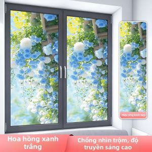 KEERMAN | Miếng dán kính mờ họa tiết hoa cho phép ánh sáng xuyên qua nhưng không xuyên thấu