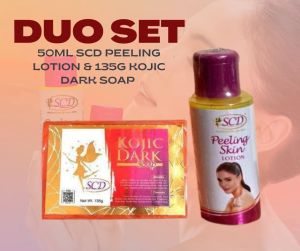 SCD PEELING LOTION AND SCD KOJIC DARK SOAP
