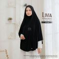 Khimar Livia Size XL By Arafa Hijab - Khimar Non Pad Jersey Bergo Jersey Khimar Daily. 