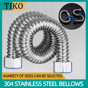 304 Stainless Steel Pipe G1/2  For Home Cold Hot Inlet Hose Chrome Metal Basin Faucet Toilet Soft Inlet Hose Water Pipe Cold Hot