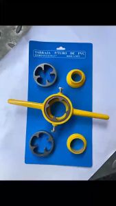 6pcs PVC Pipe Threader NPT Thread Tap Die Set Powerful Plumbing PVC Thread Tool Maker Screw Die Set Hand Tool