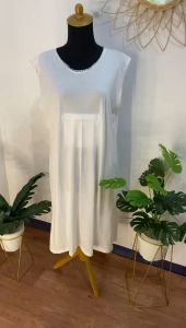 Singlet Daleman Gamis Wanita Berkantong Depan untuk perlengkapan Haji dan Umroh / Baju Muslim Jumsuit / pakaian panjang inner / tangtop