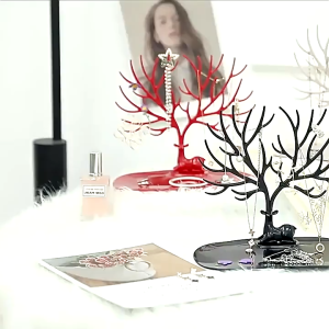 Kệ Trang Sức Hình Hươu Mini Để Bàn – Giá Treo Bông Tai Vòng Tay Dây Chuyền Nhẫn – Quà Tặng Decor