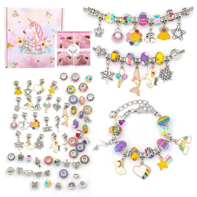 DIY Handmade Beaded Bracelet Craft Kit For Girls