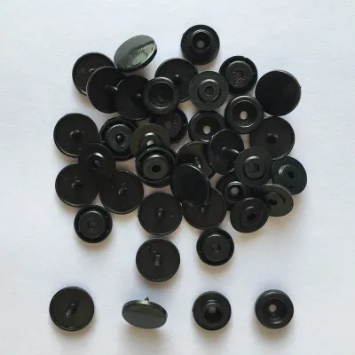 50 Sets Round Snaps Buttons For Bib T5 Plastic Press Button Fastener Snap For Clothes Accessories DIY Crafts 24Colors