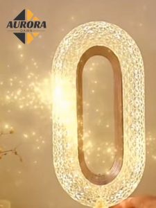 Crystal Led Table Lamp Diamond Bedside Touch Dimming Desk Light Bedroom Decoration Bar Rechargeable Fixture