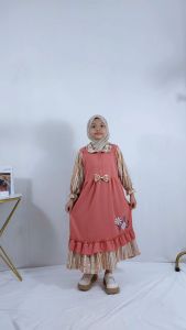 LOVE ME GAMIS RUFFLE ANAK 2-13 Tahun CANTIK SYARI DRESS SOLEHA MAXI GL FASHION