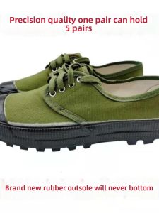Non Slip Liberation Rubber Shoes Labor Protection Wearable Shoes for Men and Women Canvas Training Rubber Shoes for Farmland Work Site Yellow Rubber Shoes