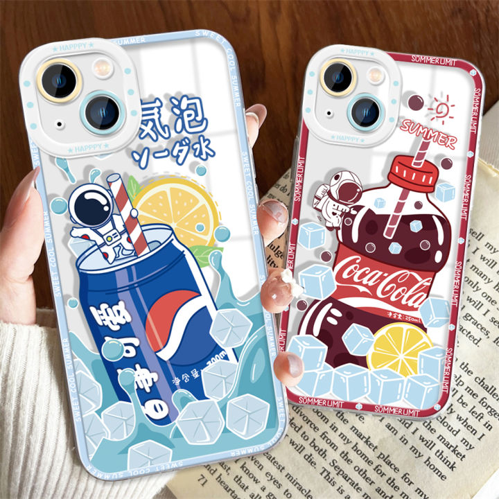 Ốp lưng Hontinga Ốp lưng cho Samsung Galaxy S23 Ultra S23+ S23 Plus FE 5G Ốp lưng Ốp trong suốt xuyên thấu vỏ cao su chống sốc bảo vệ máy ảnh bọc hoàn toàn silicon mềm uống mùa hè dễ thương Ốp lưng Ốp điện thoại mềm