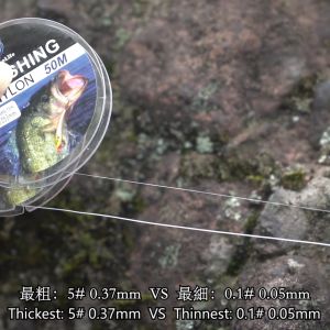Senar Pancing Kuat Putih Tahan Aus Tali Pancing Nilon + PE Anti Kusut Flying Fishing Line Mulus 0.053mm