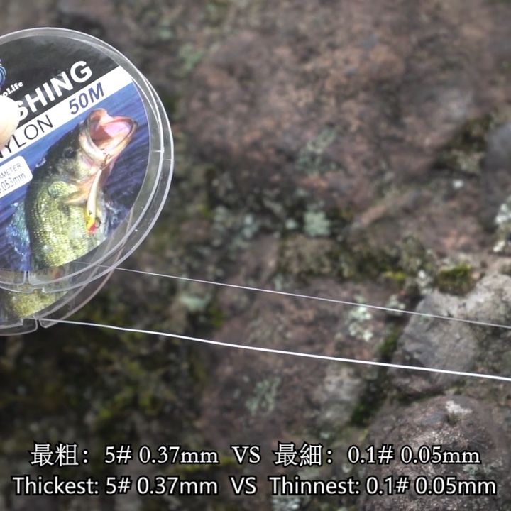 Senar Pancing Kuat Putih Tahan Aus Tali Pancing Nilon + PE Anti Kusut Flying  Fishing Line Mulus 0.053mm