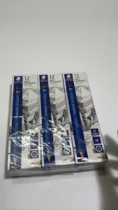 Bút chì Đức STAEDTLER Mars Lumograph thân xanh viết chì gỗ độ cứng ngòi chì từ HB đến 12B