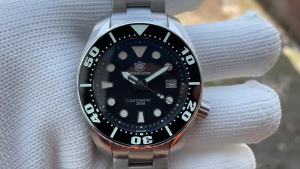 Đồng Hồ Cơ Nam STEELDIVE SD1971 Chống Nước 200M Màu Xanh Lam Dạ Quang Mặt Kính Sapphire Viền Gốm NH35 Đồng Hồ Lặn Tự Động