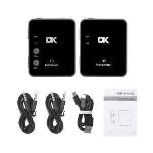 IRIN | DK Wireless Transmitter Receiver Set Monitoring In Ear System Low Latency Transmitter Receiver Kit for Musicians Live Shows