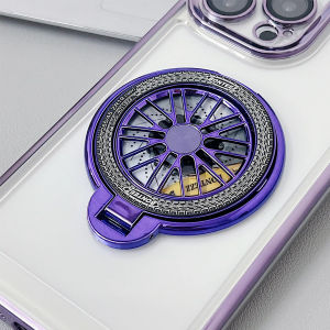 Cell Phone Ring Holder Stand Finger Grip Degree Rotation Kickstand Compatible Phone Wireless Charging