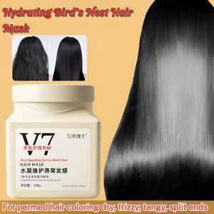 Hydrating Bird’s Nest Hair Mask Moisturizing Smooth Silky Hair Mask Fast Repairing Damaged Frizzy Hairs Anti-frizzy Hair Conditioner