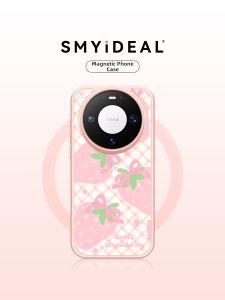 Smyideal | Gingham Strawberry Design Rotating Magnetic Phone Case