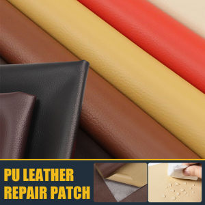 JPK【Ready Stock】100x137cm PU Leather Repair Patch Self-Adheisve Leather Tape Upholstery Sticker for Car Seat Sofa Table Chair Bag Shoes Bed Home