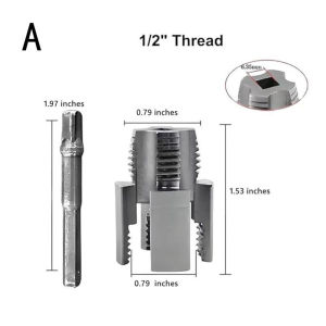 2PC Integrated Internal External Pipe Threading Tool Electric Drill Compatible PVC Pipe Threader Kit Pipe Thread Cutting Tool