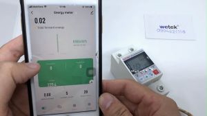 SVP688W Công tơ Wifi +Chống giật thông minh + b.vệ cao áp / thấp áp + b.vệ quá tải Sinotimer sử dụng APP 5 trong 1