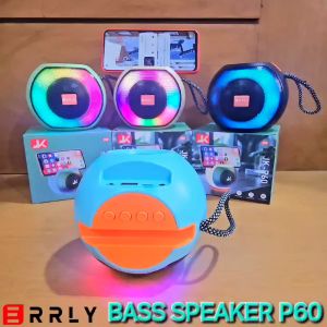 ERRLY Speaker Bluetooth P60 Wireless True Stereo Surround Sound LED Rgb Musix Box FULL Bass