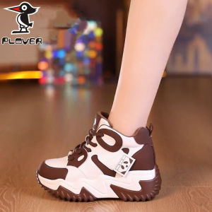Dopamine High-value Spring and Autumn New Popular Comfortable Thick-soled Athleisure Heightened Female Dad Shoes