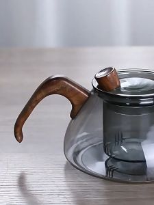 高硼硅透明玻璃养生壶 - 家用电陶炉茶炉，多功能煮茶壶 High Borosilicate Glass Health Pot - Household Electric Ceramic Stove Tea Kettle Multi-functional Tea Brewing Pot