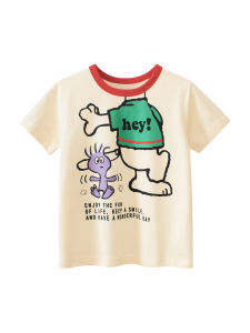 27Kids Cartoon Baby Clothes Short Sleeve T-Shirt Korean Style Boys Fashionable Summer New Arrival Cotton Pure Fabric Infant Wear