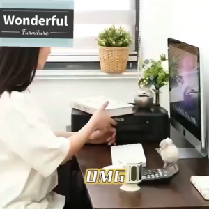Computer Riser Monitor Riser Computer And Printer Stand Wooden Double-layer Riser Universal Type