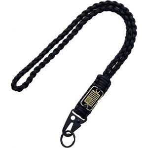 Outdoor Camping Anti-Lost Phone Keychain Cord Stainless Steel Carabiner Hook Weaved Lanyard for Mountain Climbing And Picnic